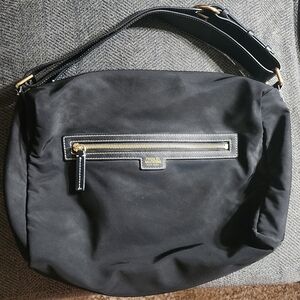 Frances Valentine Nylon Black Hobo Handbag (Does Not Include Cross Body Strap)